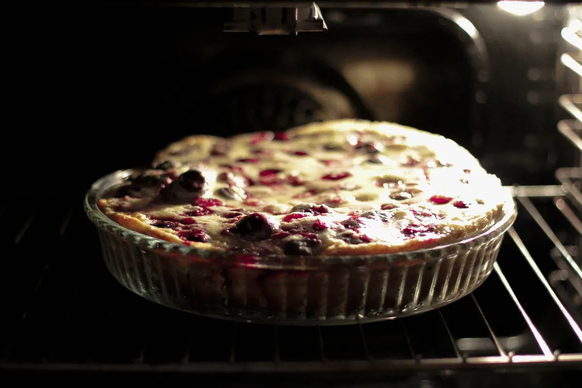 Clafoutis aux framboises sans gluten